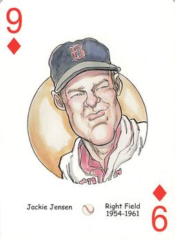2005 Hero Decks Boston Red Sox Baseball Heroes Playing Cards (1st Edition) #9♦ Jackie Jensen Front