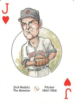 2005 Hero Decks Boston Red Sox Baseball Heroes Playing Cards (1st Edition) #J♥ Dick Radatz Front