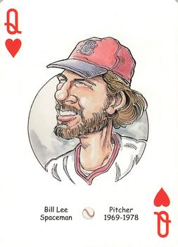 2005 Hero Decks Boston Red Sox Baseball Heroes Playing Cards (1st Edition) #Q♥ Bill Lee Front