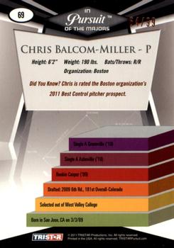 2011 TriStar Pursuit - Orange #69 Chris Balcom-Miller Back