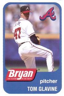 2002 Bryan Atlanta Braves Perforated #NNO Tom Glavine Front