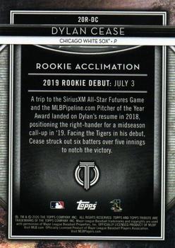 2020 Topps Tribute - 2020 Rookies #20R-DC Dylan Cease Back