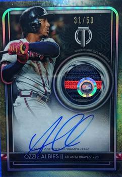 2020 Topps Tribute - Autograph Patches #TAP-OA Ozzie Albies Front