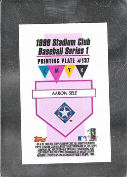 1999 Stadium Club - Printing Plates Magenta #137 Aaron Sele Back