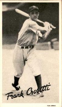 1974 TCMA 1936 Goudey Wide Pens (R314) reprint #NNO Frank Crosetti Front
