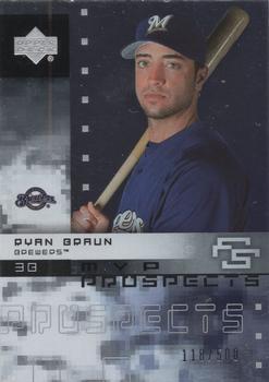 2007 Upper Deck Future Stars - MVP Prospects #MVP-RB Ryan Braun Front