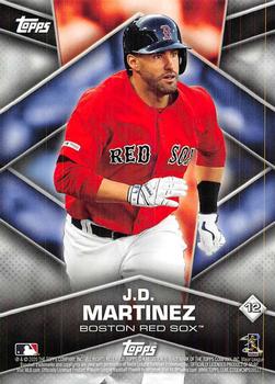 2020 Topps Stickers - Sticker Card Backs #12 J.D. Martinez Front