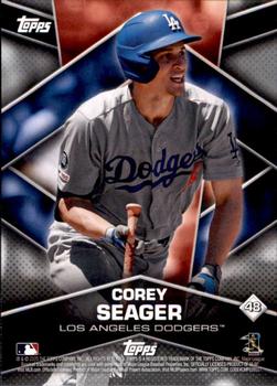 2020 Topps Stickers - Sticker Card Backs #48 Corey Seager Front