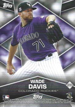 2020 Topps Stickers - Sticker Card Backs #138 Wade Davis Front