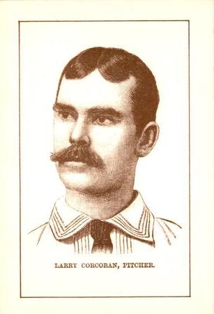 1973 TCMA 1886 Frank Leslie New York Giants (reprint) #NNO Larry Corcoran Front