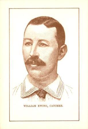 1973 TCMA 1886 Frank Leslie New York Giants (reprint) #NNO William Ewing Front