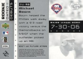 2007 Upper Deck Future Stars - Rookie Dated Debut #RD-MB Michael Bourn Back