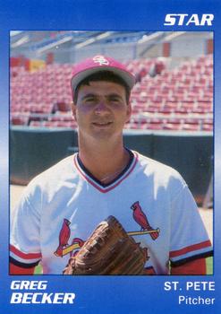 1989 Star St. Petersburg Cardinals - Platinum #2 Greg Becker Front