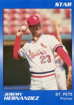 1989 Star St. Petersburg Cardinals - Platinum #17 Jeremy Hernandez Front