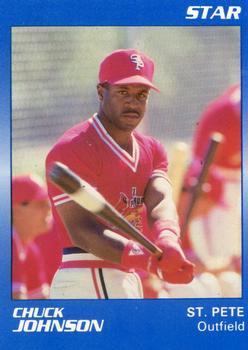 1989 Star St. Petersburg Cardinals - Platinum #19 Chuck Johnson Front