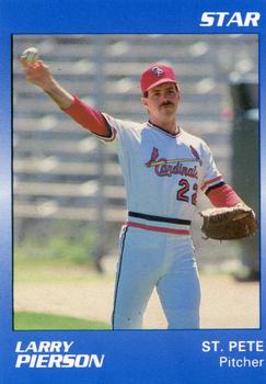 1989 Star St. Petersburg Cardinals - Platinum #22 Larry Pierson Front
