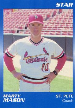 1989 Star St. Petersburg Cardinals - Platinum #28 Marty Mason Front