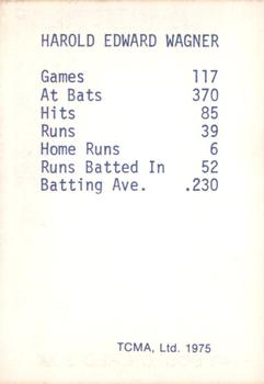 1975 TCMA 1946 Boston Red Sox (Blue Names) #NNO Hal Wagner Back