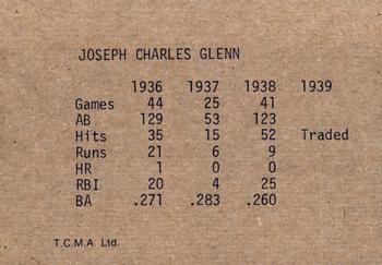 1983 TCMA 1936-39 New York Yankee Dynasty #NNO Joe Glenn Back