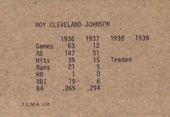 1983 TCMA 1936-39 New York Yankee Dynasty #NNO Roy Johnson Back