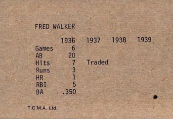 1983 TCMA 1936-39 New York Yankee Dynasty #NNO Dixie Walker Back
