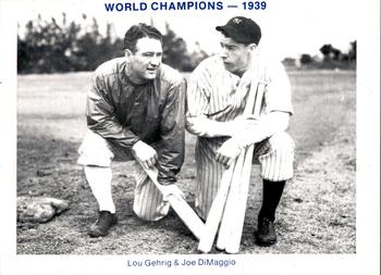 1983 TCMA 1936-39 New York Yankee Dynasty #NNO Lou Gehrig / Joe DiMaggio Front