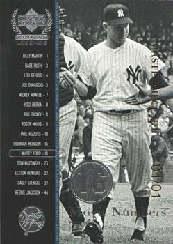 2000 Upper Deck Yankees Legends - MasterpieceSet #61 Whitey Ford Front