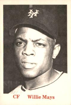 1975 TCMA All Time New York Giants (Red Names) #NNO Willie Mays Front