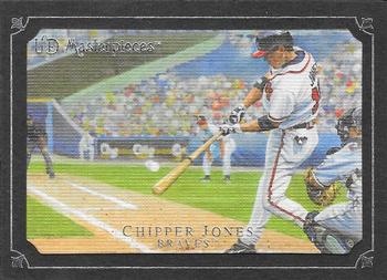 2007 Upper Deck Masterpieces - Black Linen #79 Chipper Jones Front