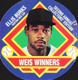 1988 Weis Winners Discs #2 Ellis Burks Front