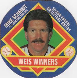 1988 Weis Winners Discs #16 Mike Schmidt Front