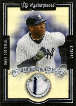 2007 Upper Deck Masterpieces - Captured on Canvas #CC-SH Gary Sheffield Front