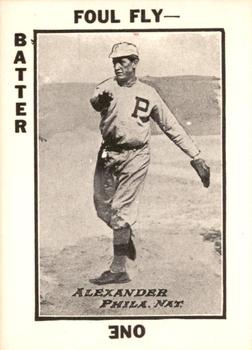 1973 TCMA 1913 Tom Barker Baseball Card Game (WG6 Red Backs) (reprint) #NNO Grover Alexander Front