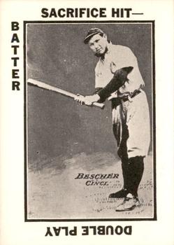 1973 TCMA 1913 Tom Barker Baseball Card Game (WG6 Red Backs) (reprint) #NNO Bob Bescher Front