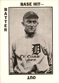 1973 TCMA 1913 Tom Barker Baseball Card Game (WG6 Red Backs) (reprint) #NNO Ty Cobb Front