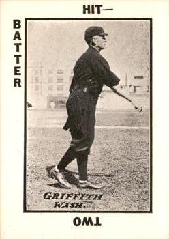 1973 TCMA 1913 Tom Barker Baseball Card Game (WG6 Red Backs) (reprint) #NNO Clark Griffith Front