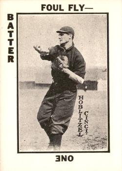 1973 TCMA 1913 Tom Barker Baseball Card Game (WG6 Red Backs) (reprint) #NNO Dick Hoblitzell Front