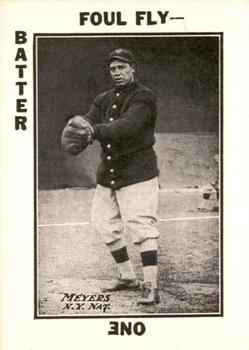 1973 TCMA 1913 Tom Barker Baseball Card Game (WG6 Red Backs) (reprint) #NNO Chief Meyers Front