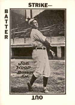 1973 TCMA 1913 Tom Barker Baseball Card Game (WG6 Red Backs) (reprint) #NNO Joe Wood Front
