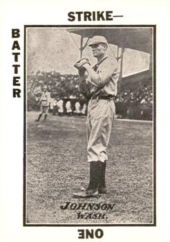 1973 TCMA 1913 Tom Barker Baseball Card Game (WG6) (reprint) #NNO Walter Johnson Front
