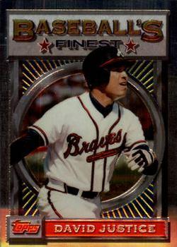 1993 Finest #1 David Justice Front