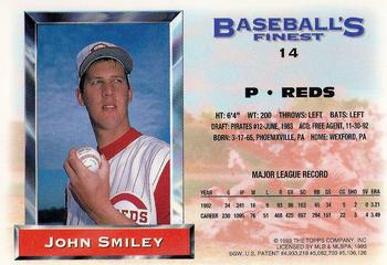 1993 Finest #14 John Smiley Back