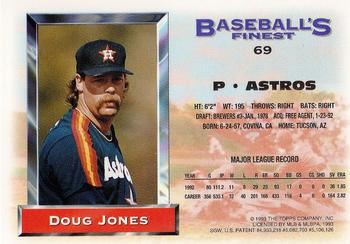 1993 Finest #69 Doug Jones Back