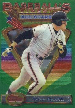 1993 Finest #108 Will Clark Front