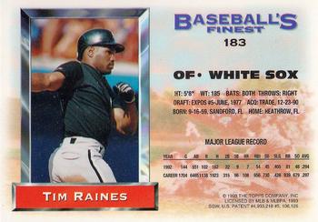 1993 Finest #183 Tim Raines Back