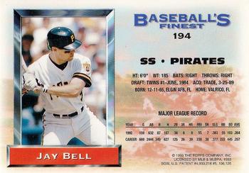 1993 Finest #194 Jay Bell Back
