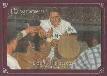 2007 Upper Deck Masterpieces - Pinot Red #3 Bobby Thomson Front