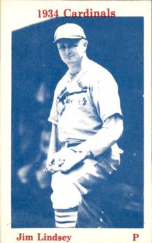1974 TCMA 1934 St. Louis Cardinals Blue Tint #NNO Jim Lindsey Front