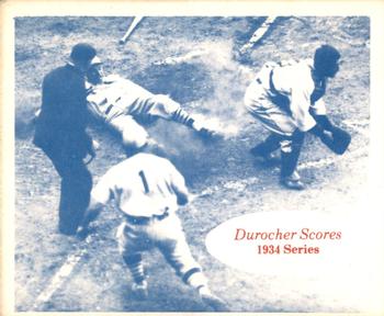 1974 TCMA 1934 St. Louis Cardinals Blue Tint #NNO Durocher Scores Front