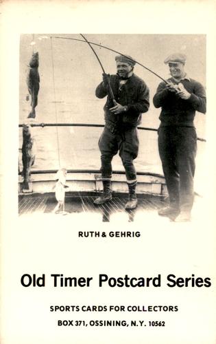 1970 SCFC Old Timer Postcard Series #NNO Babe Ruth / Lou Gehrig Front